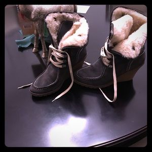 Steve Madden Grey Suede Bootie
